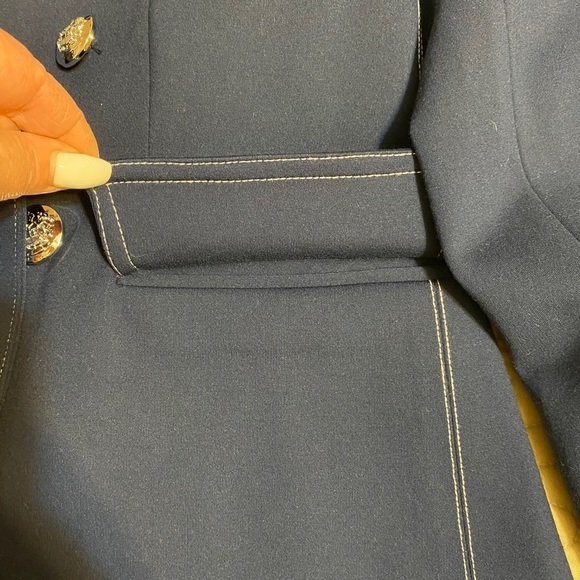 “TAHARI” Double Breasted Contrast Blazer Jacket - Picture 10 of 16